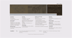 Desktop Screenshot of memoirestbarth.com